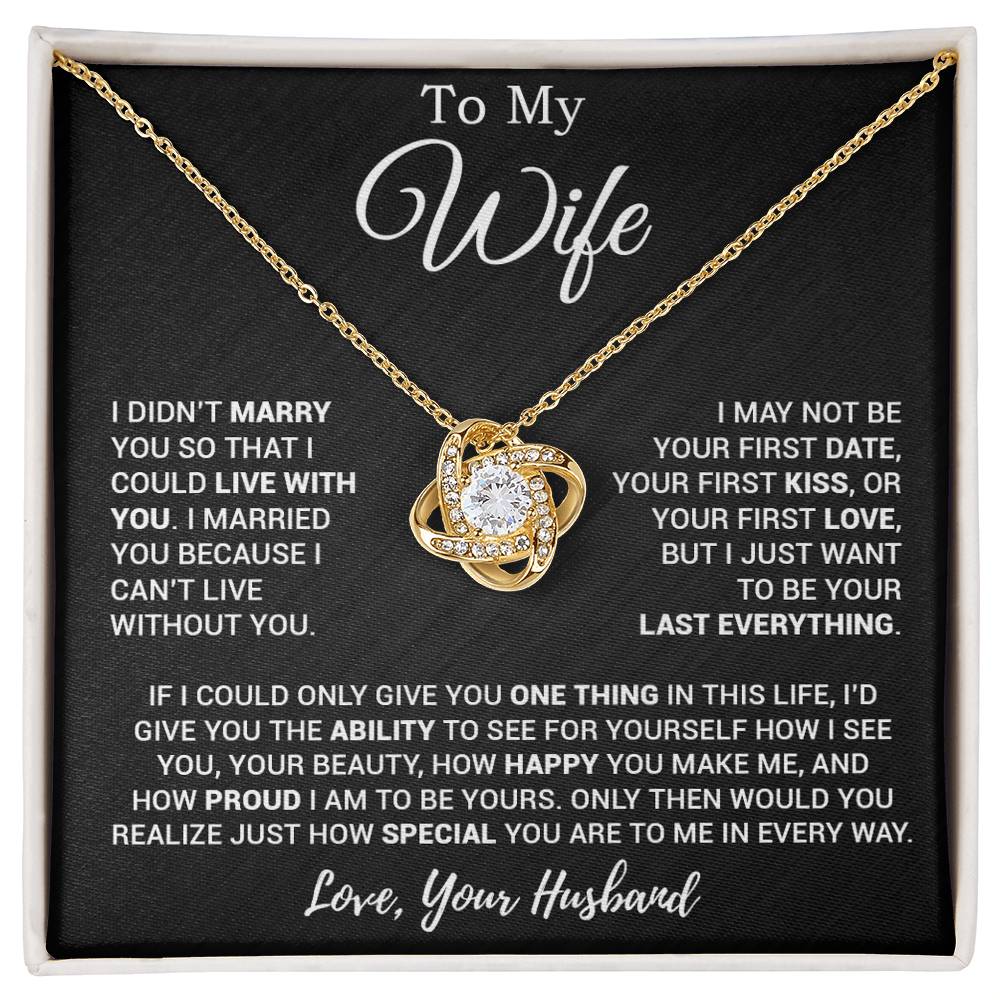 To My Wife Necklace, Gift For Wife, Anniversary Gift For Wife, Necklace For Wife 27_3