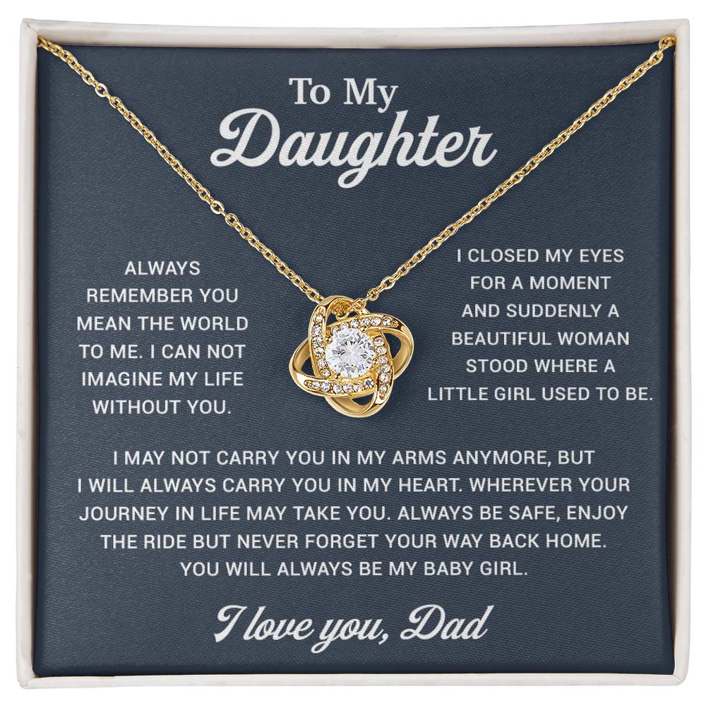 To My Daughter Necklace, Gift for Daughter from Dad, Father Daughter Necklace 2_12