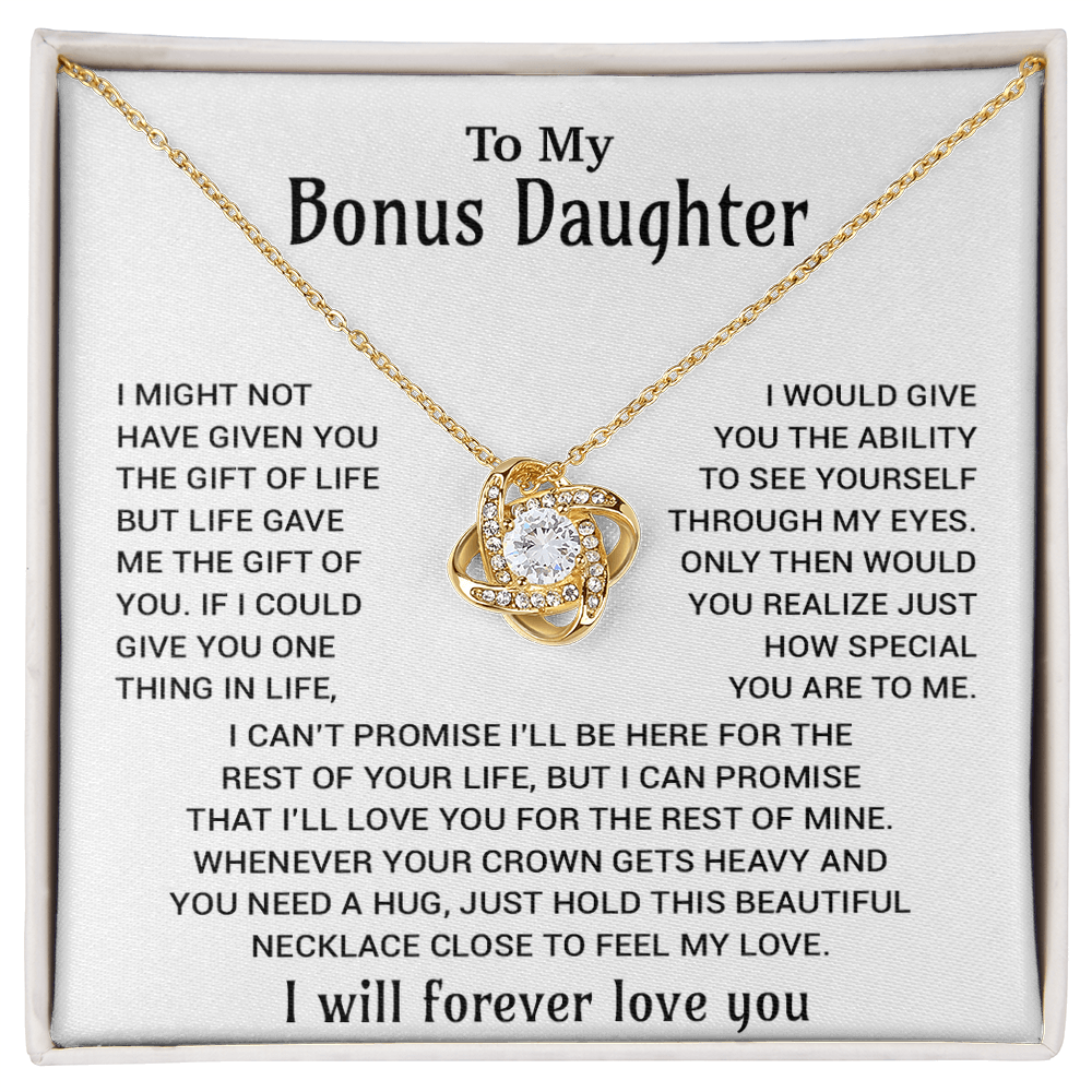 To My Bonus Daughter Necklace, Gift for Bonus Daughter, Step Daughter Birthday 23_11