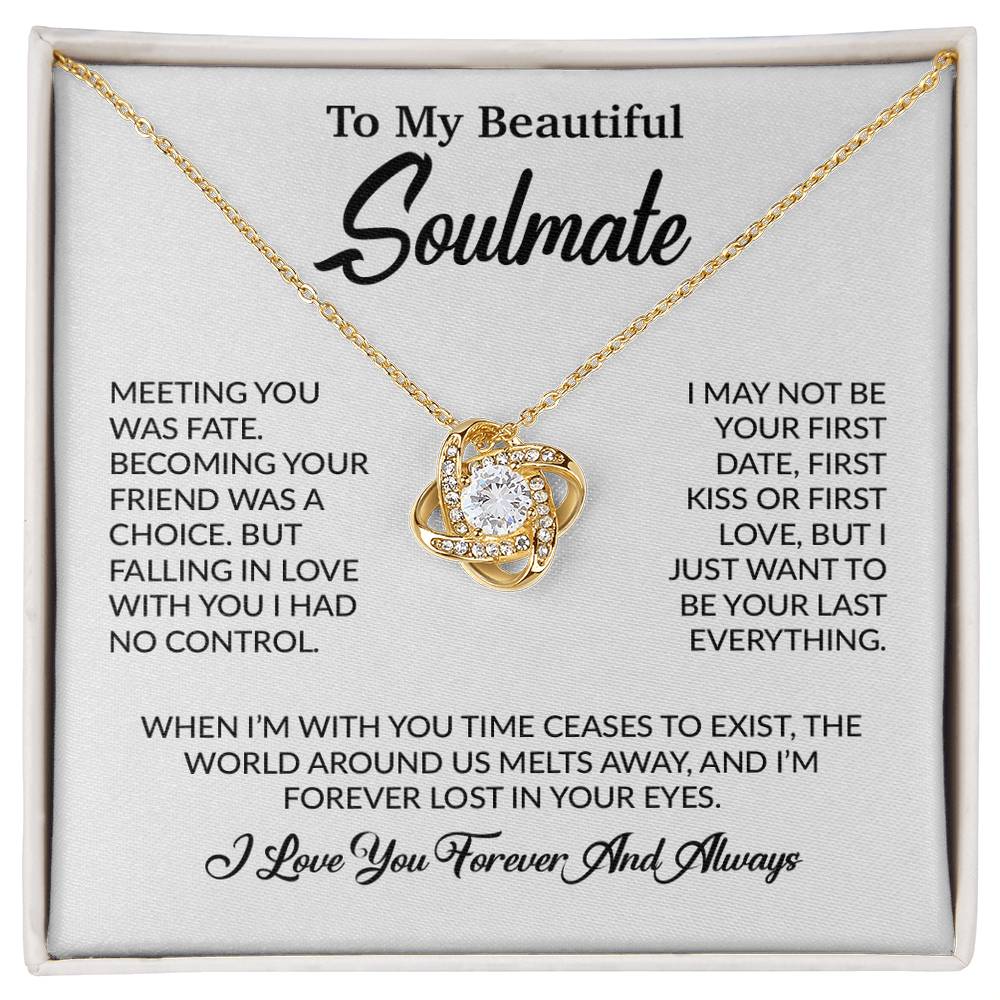 To My Soulmate Necklace, Soulmate Gift, Gift For Girlfriend, Christmas Gift 16_10_White