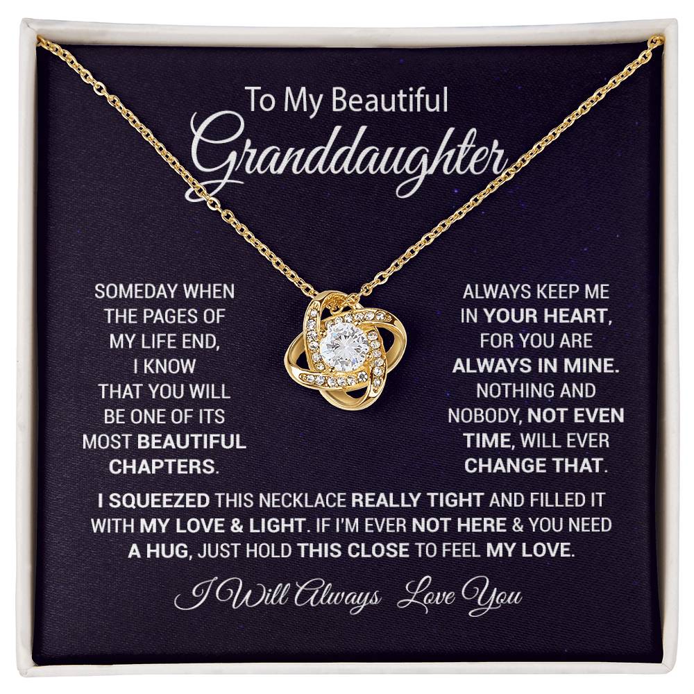 To My Granddaughter Necklace, Gift For Granddaughter, Christmas Gift