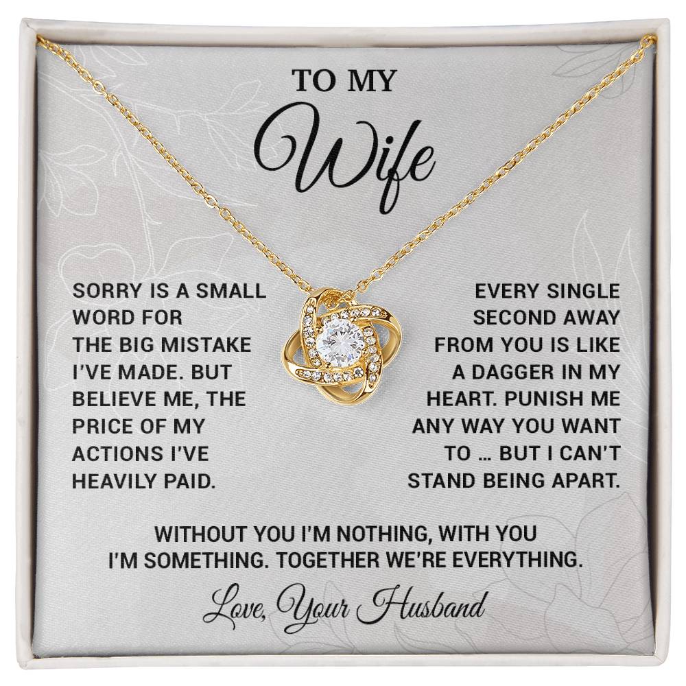 To My Wife Necklace, Christmas Gifts For Women, Anniversary Gift For Wife 16_10_White