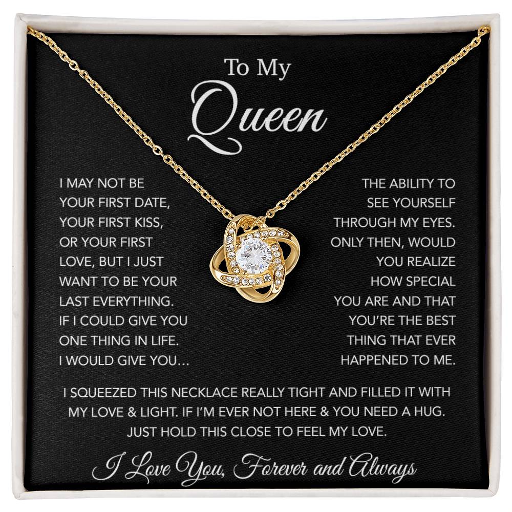 To My Queen Necklace, Anniversary Gift For Wife, Girlfriend Necklace, Birthday Gift For Wife 20_1