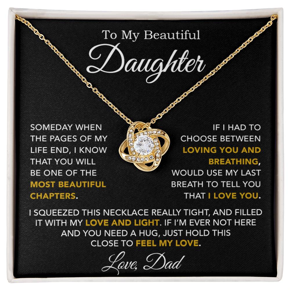 To My Daughter Necklace, Daughter Father Necklace, Daughter Gift From Dad 3_10