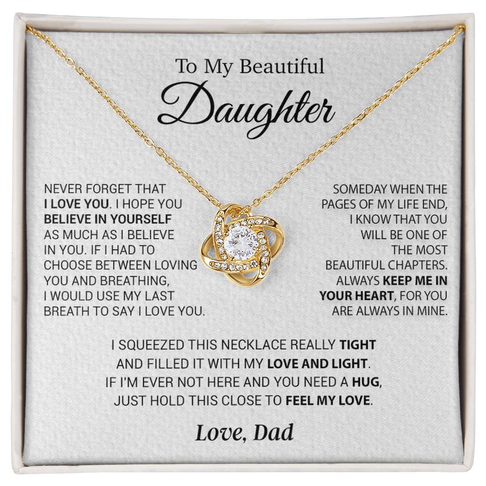To My Daughter Necklace, Daughter Father Necklace, Daughter Gift From Dad 1_10