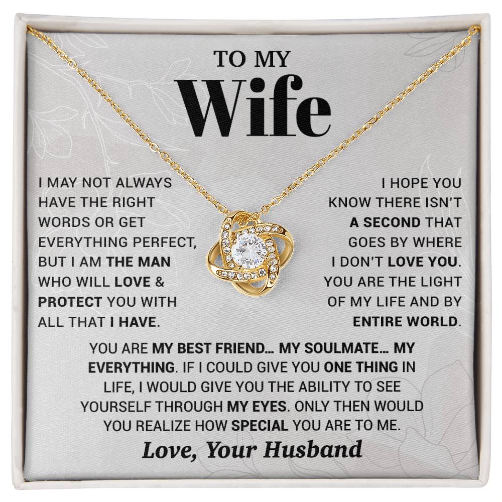 To My Wife Necklace, Christmas Gifts For Women, Anniversary Gift For Wife 13_10_White