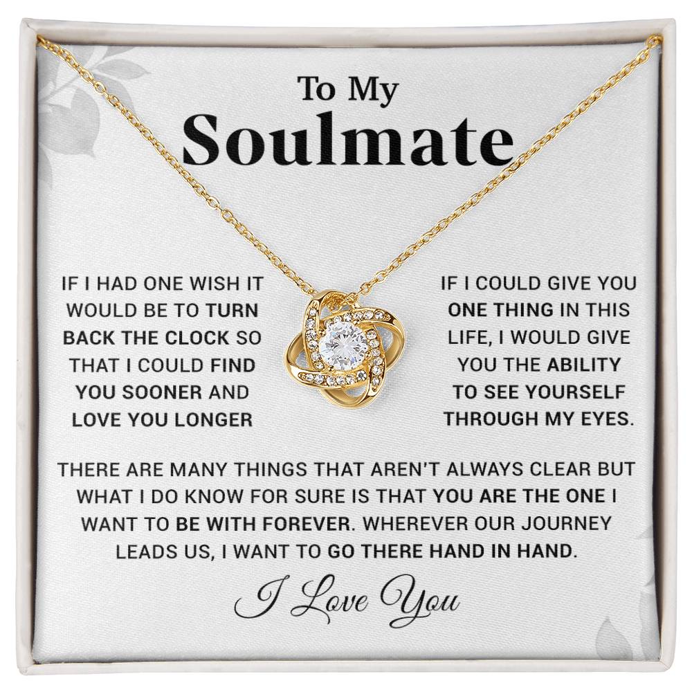 To My Soulmate Necklace, Christmas, Valentine Gift For Her, Gift For Soulmate