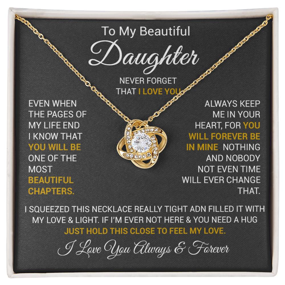 To My Daughter Necklace, Daughter Father Necklace, Daughter Gift From Dad, Mom 2_10