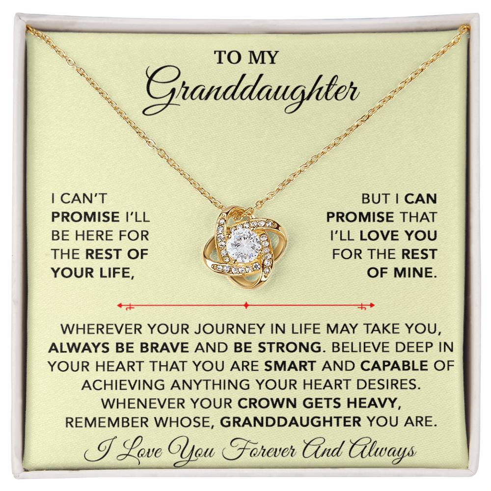 To My Granddaughter Necklace, Granddaughter Gift from Grandpa, Christmas Gift