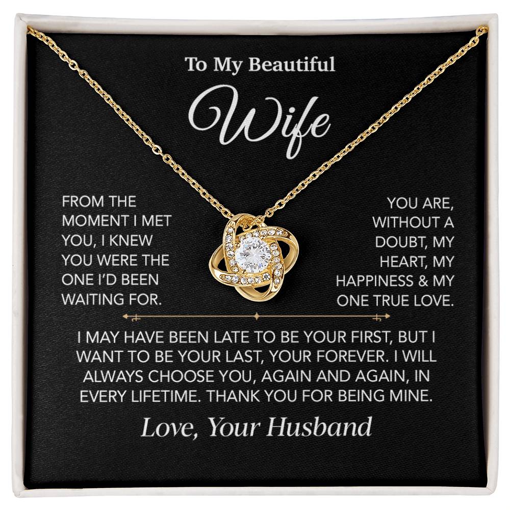 To My Wife Necklace, Christmas Gifts For Women, Anniversary Gift For Wife 27_12_Black