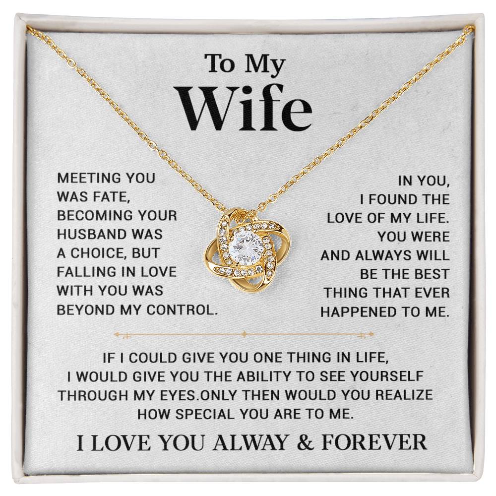 To My Wife Necklace, Gift For Wife, Anniversary Gift,Christmas Gift 20_11