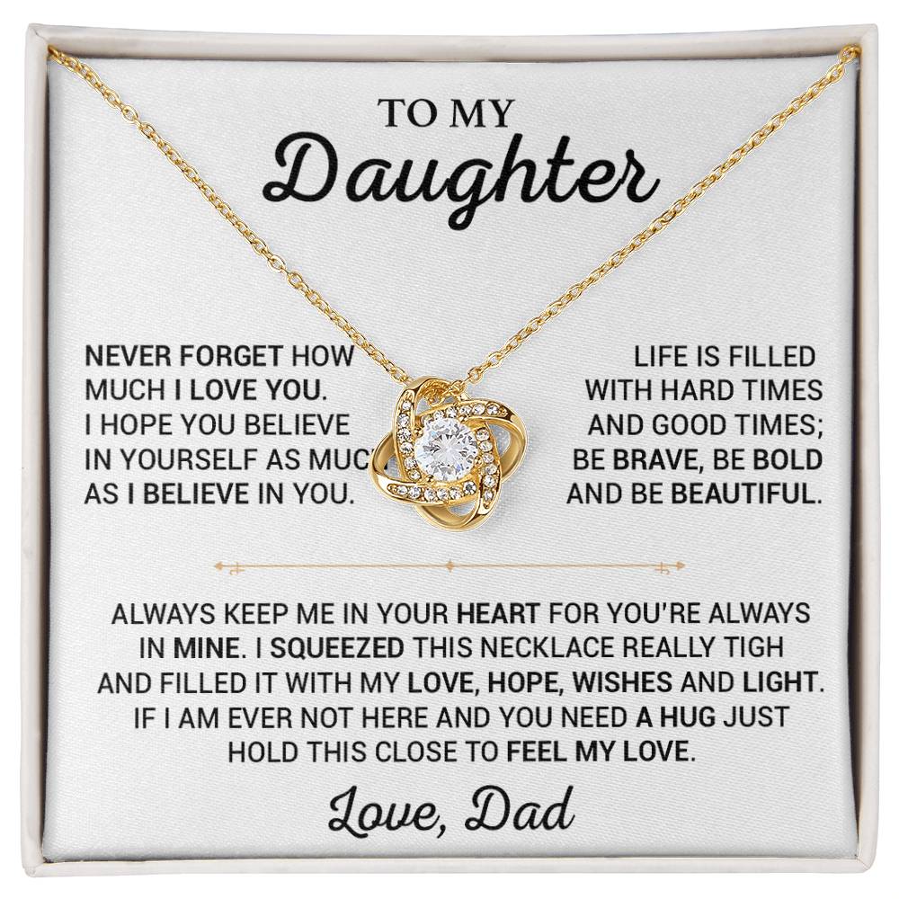 To My Daughter Necklace, Gift for Daughter from Dad,Daughter Father Necklace 20_7