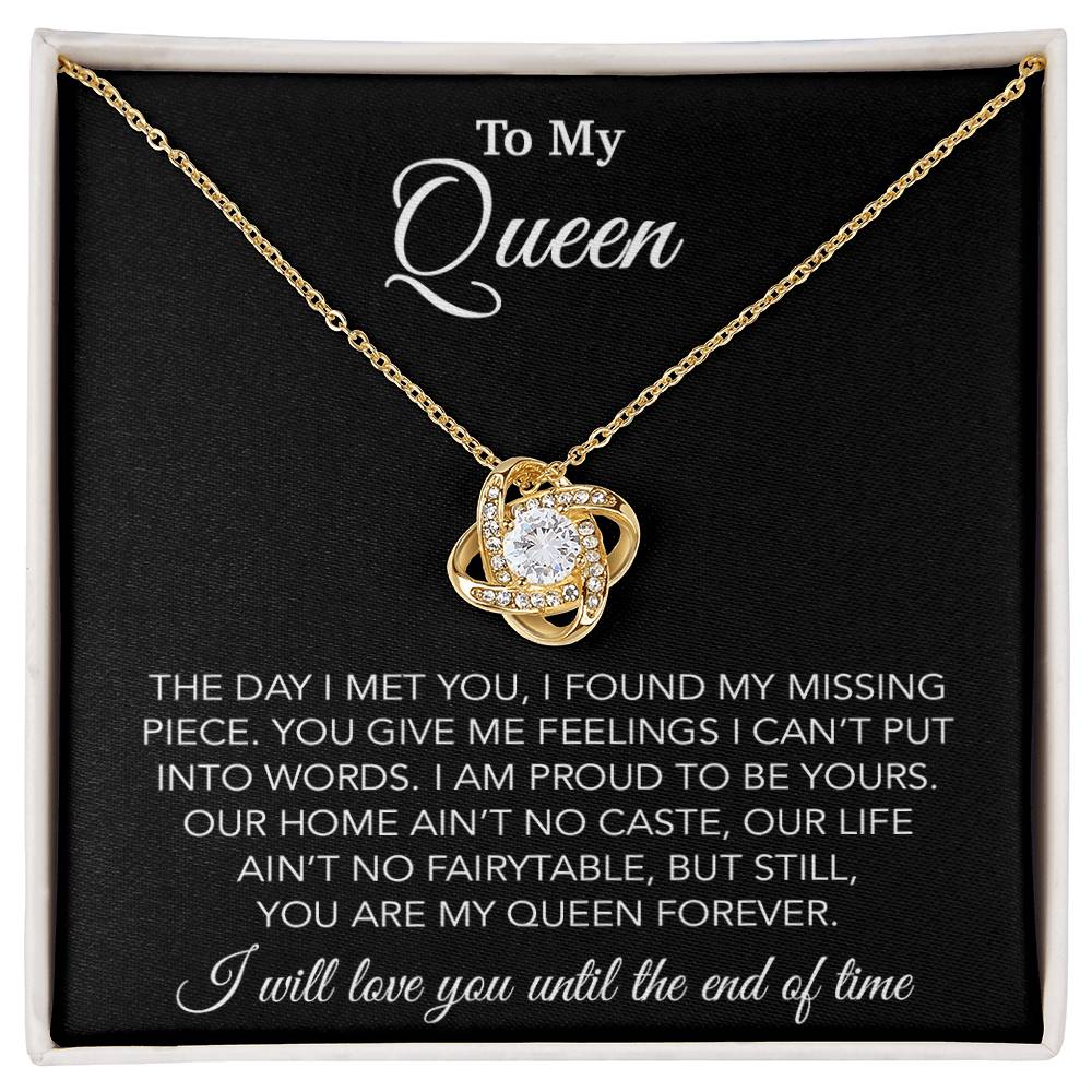 To My Queen Necklace, Anniversary Gift For Wife, Girlfriend Necklace, Birthday Gift For Wife 14_2