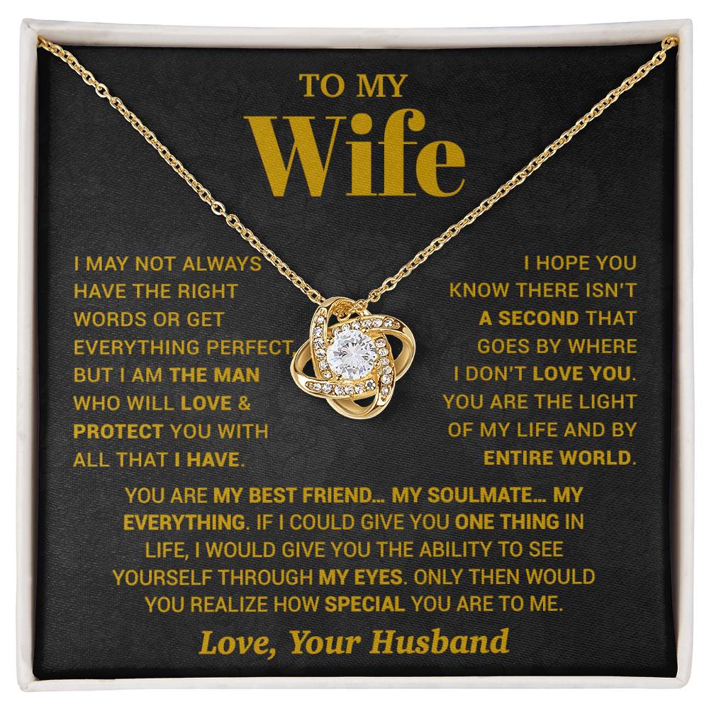 To My Wife Necklace, Christmas Gifts For Women, Anniversary Gift For Wife 13_10_Gold