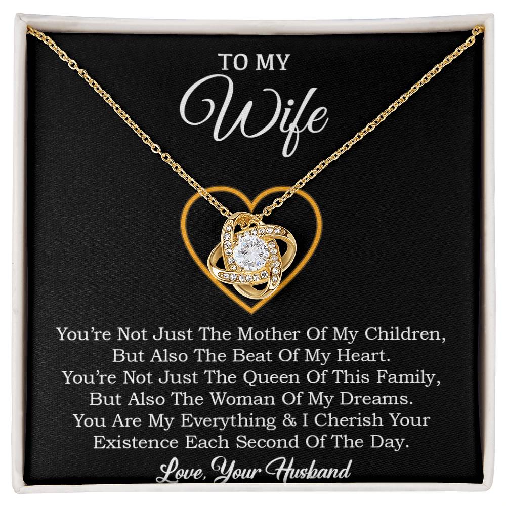 To My Wife Necklace, Gift For Wife, Anniversary Gift For Wife, Necklace For Wife 30_1_Black
