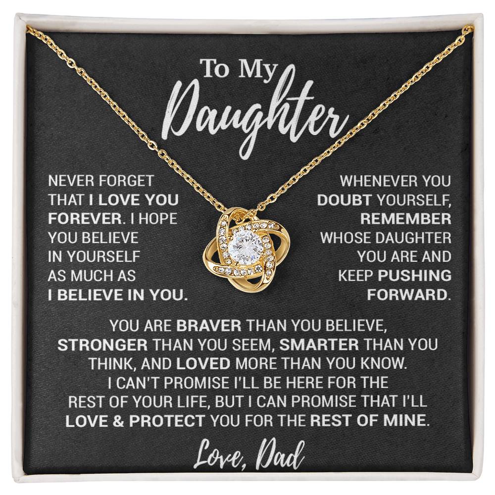 To My Daughter Necklace, Daughter Father Necklace, Daughter Gift From Dad 12_10