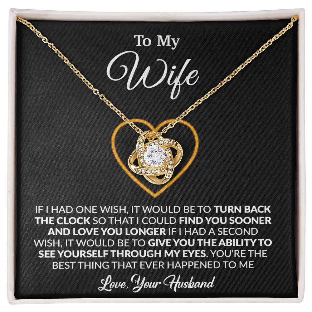 To My Wife Necklace, Gift For Wife, Anniversary Gift For Wife, Necklace For Wife 13_1_Black