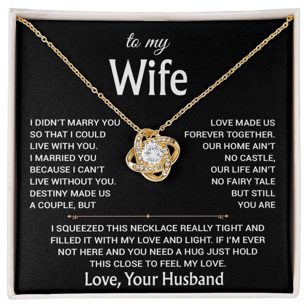 To My Wife Necklace, Christmas Gifts For Women, Anniversary Gift For Wife 17_12_Black