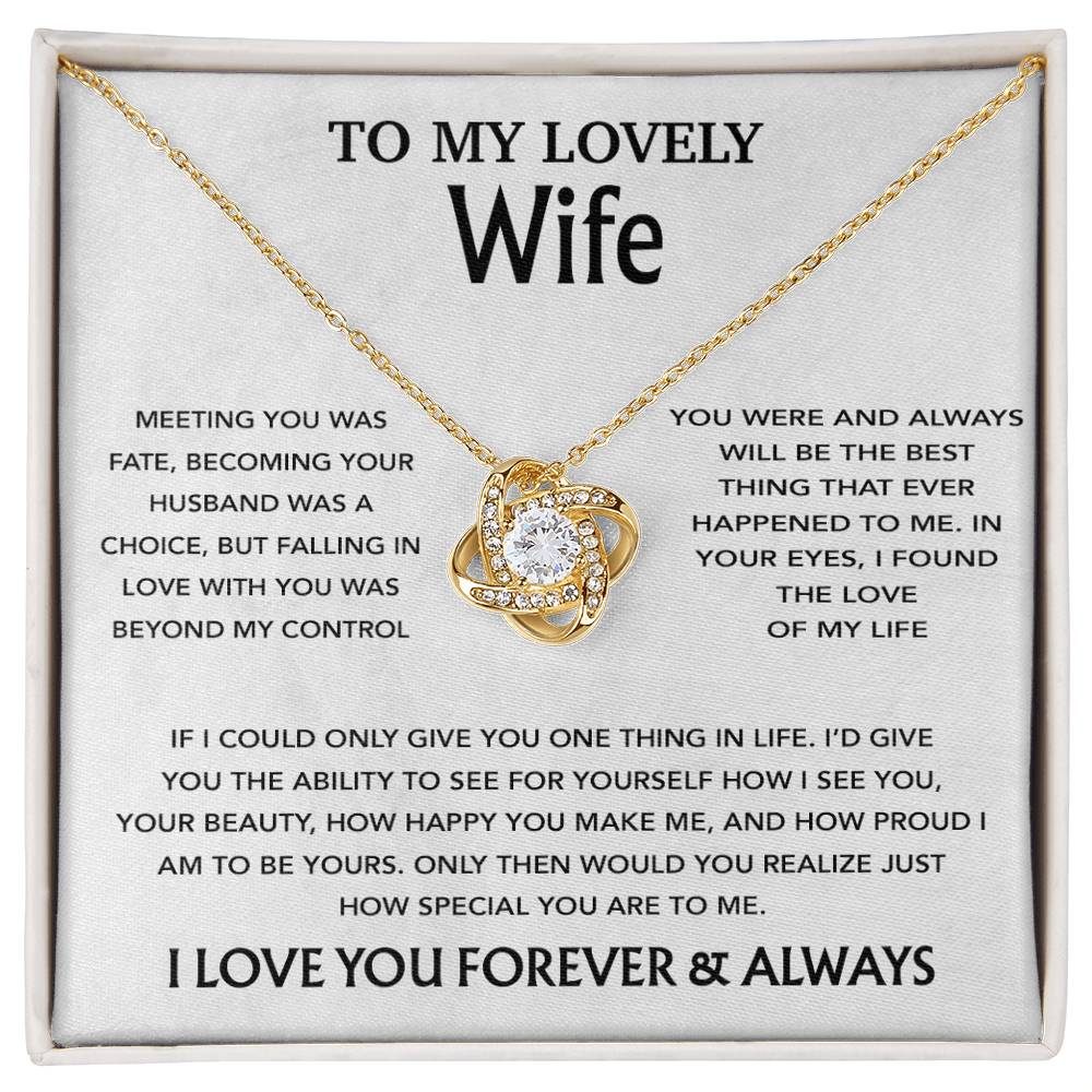 To My Wife Necklace, Christmas Gifts For Wife, Anniversary Cute Gift For Wife