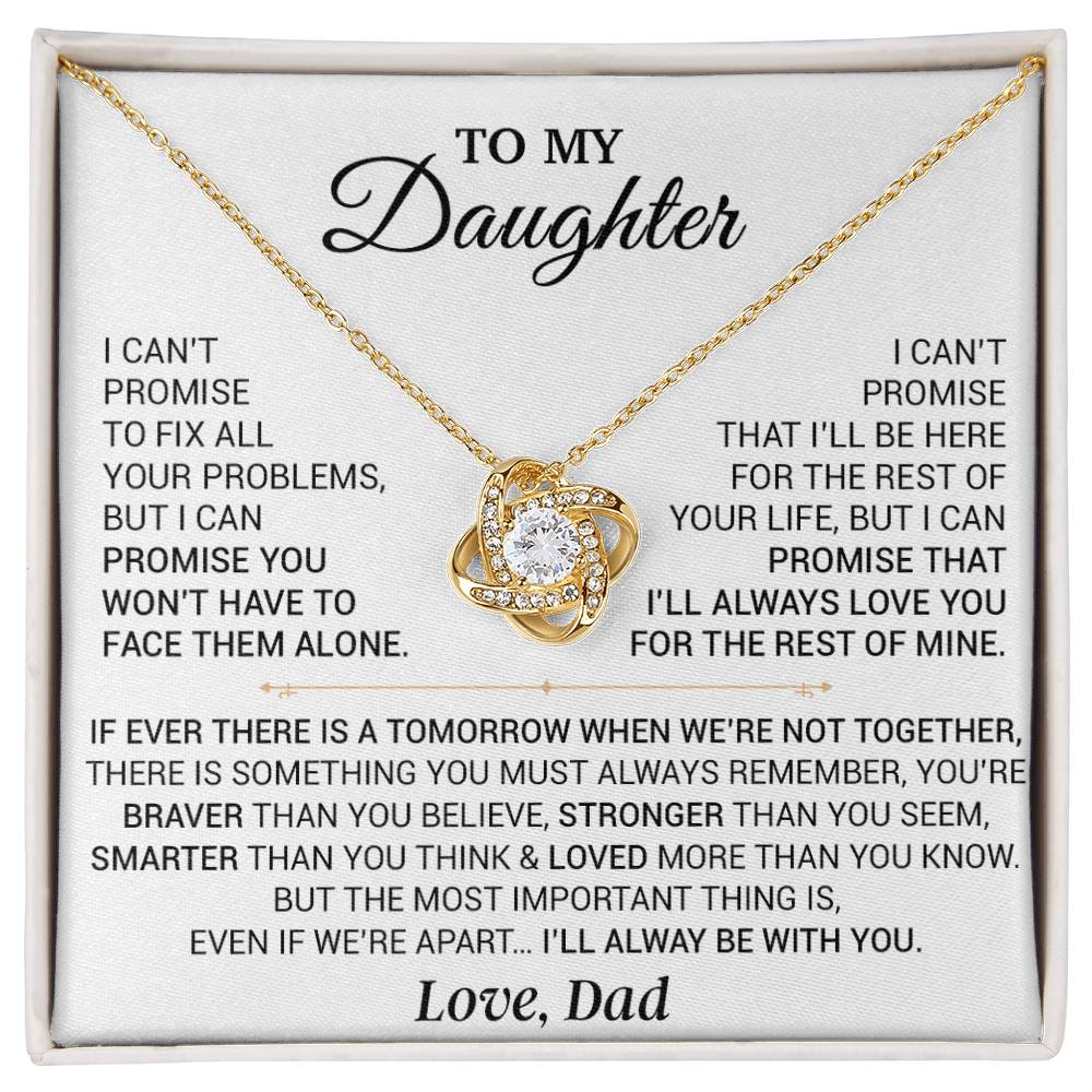 To My Daughter Necklace, Gift for Daughter from Dad,Daughter Father Necklace 9_9