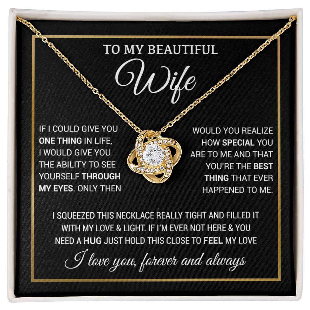 To My Wife Necklace, Christmas Gifts For Women, Anniversary Gift For Wife 5_11_Black