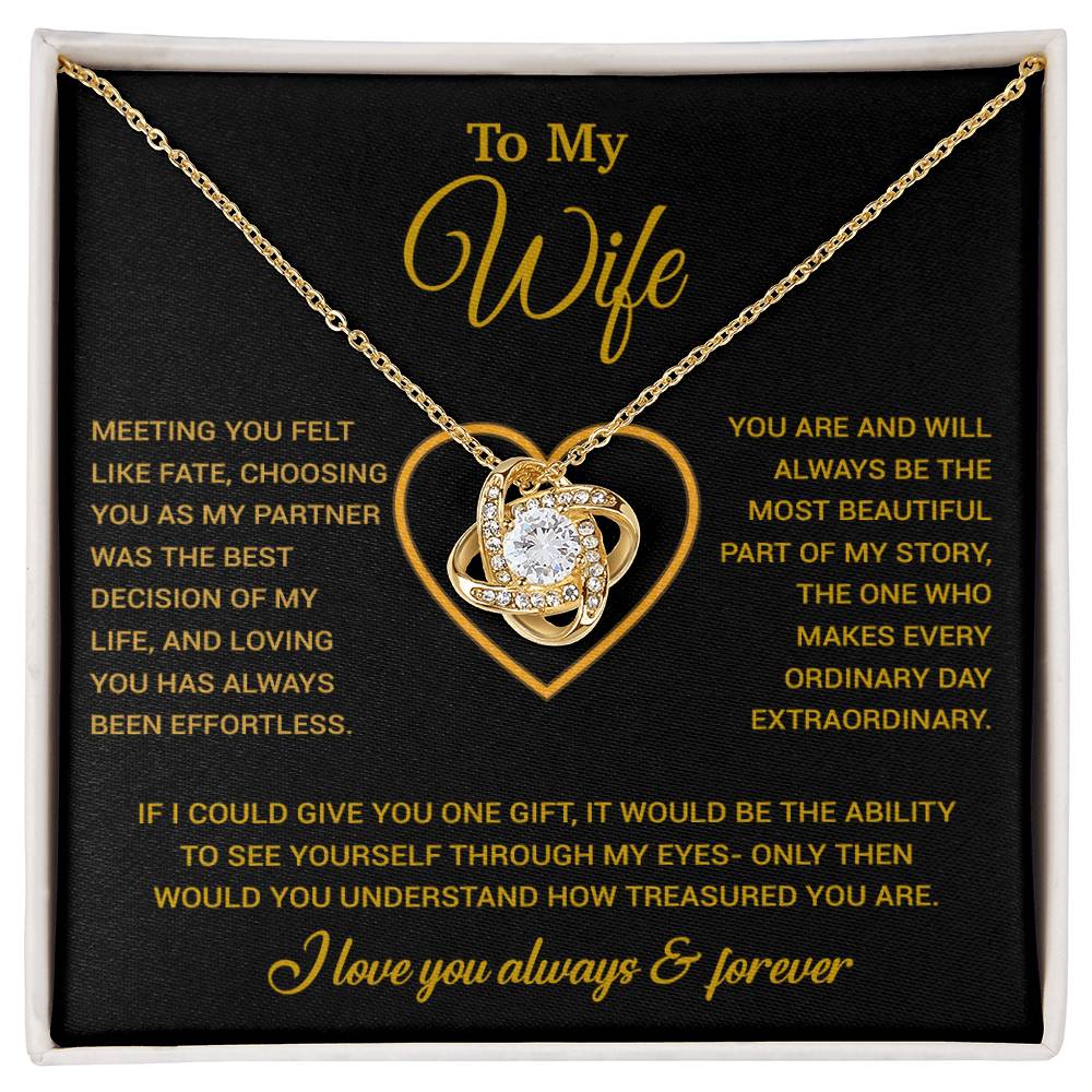 To My Wife Necklace, Christmas Gifts For Women, Anniversary Gift For Wife 1_1_Gold