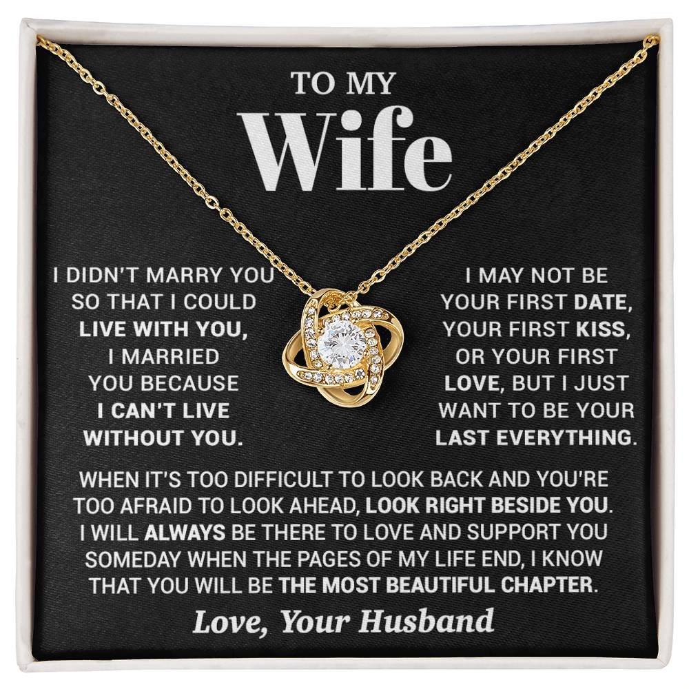 To My Wife Necklace, Christmas Gifts For Women, Anniversary Gift For Wife 28_9_Black