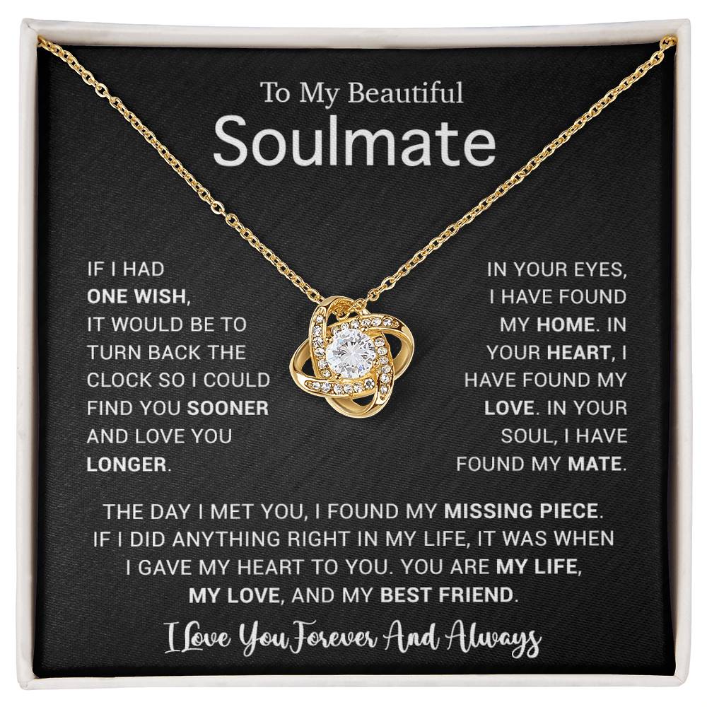 To My Soulmate Necklace, Gift For Soulmate, Anniversary Gift, Birthday Gift 4_5
