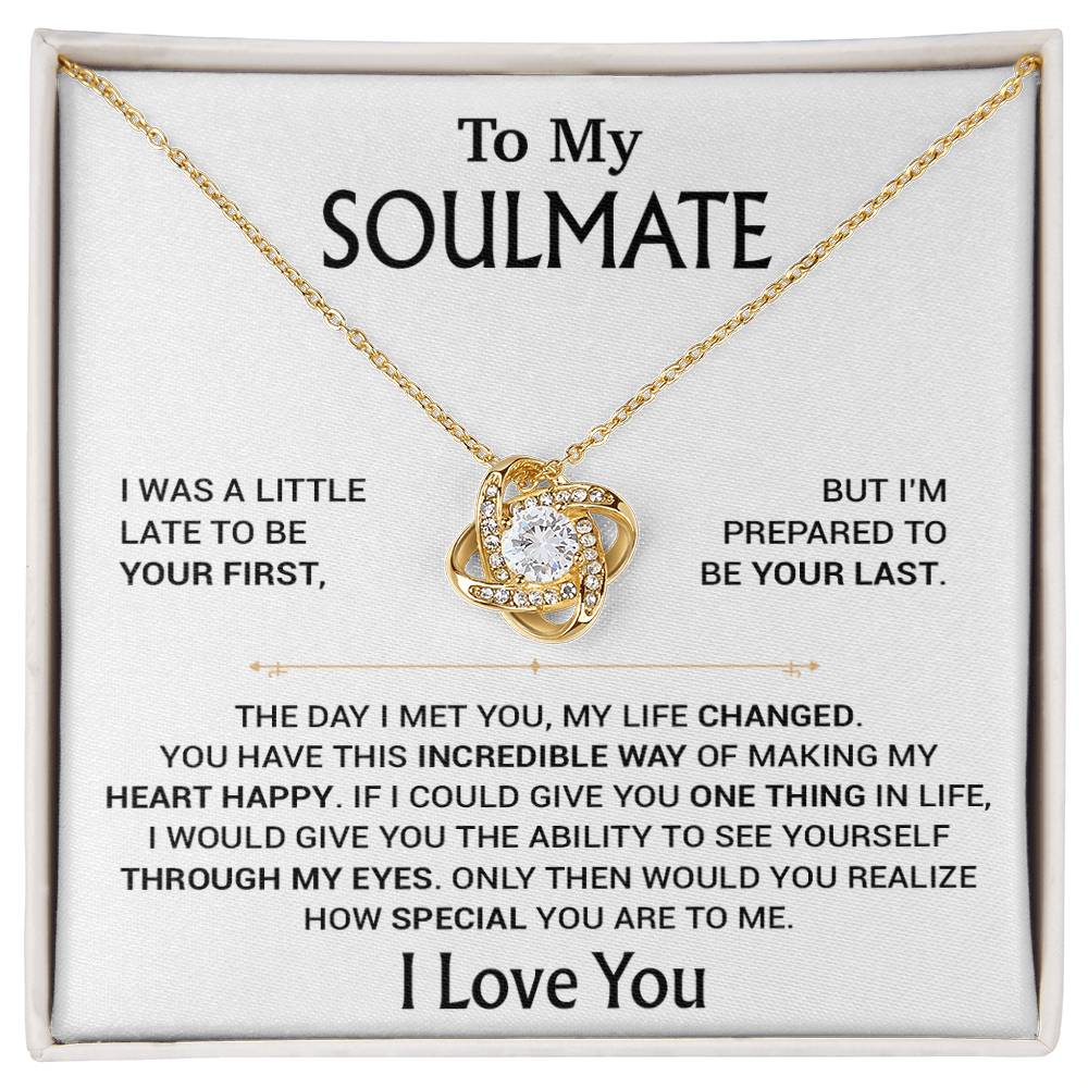 To My Soulmate Necklace, Soulmate Gift, Gift For Girlfriend, Christmas Gift 23_8_White