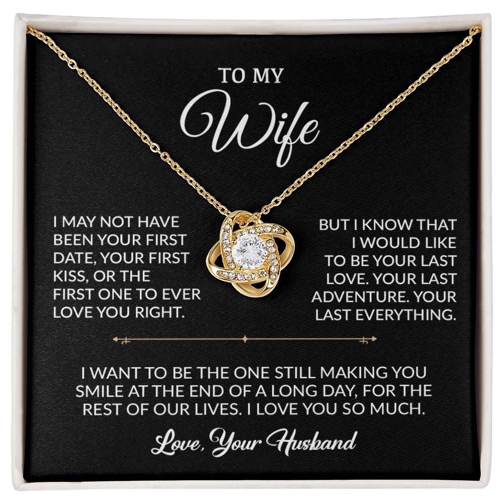 To My Wife Necklace, Gift For Wife, Anniversary Gift For Wife, Necklace For Wife 5_9_Black
