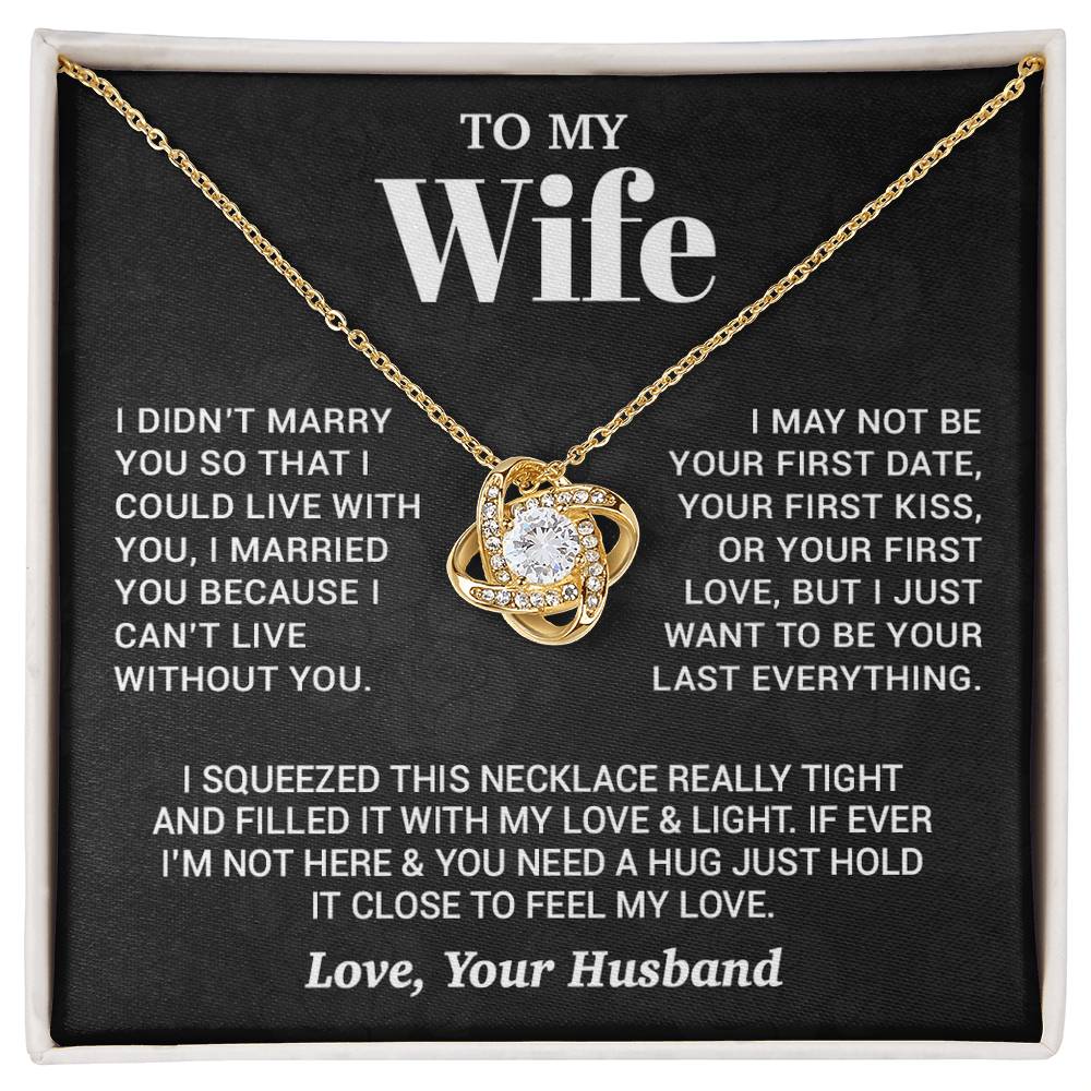To My Wife Necklace, Christmas Gifts For Women, Anniversary Gift For Wife 27_9_Black