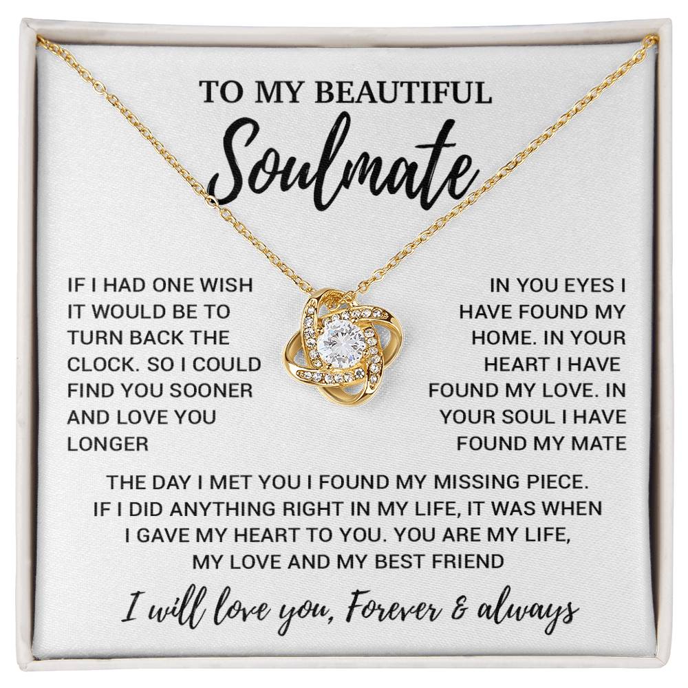 To My Soulmate Necklace, Soulmate Gift, Soulmate Jewelry Anniversary 14_8