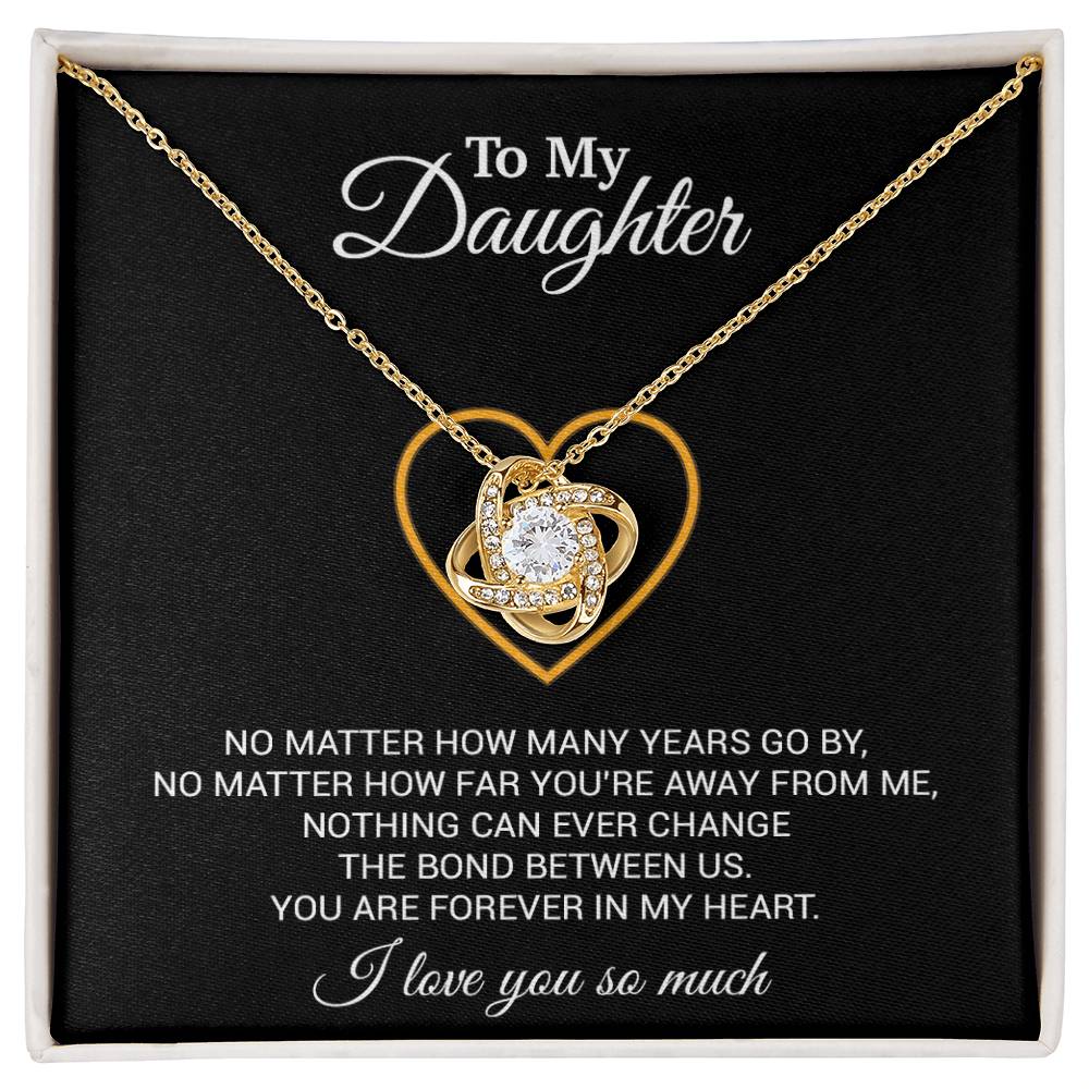 To My Daughter Necklace, Gift For Daughter From Dad, Daughter Father Necklace 12_7_Black