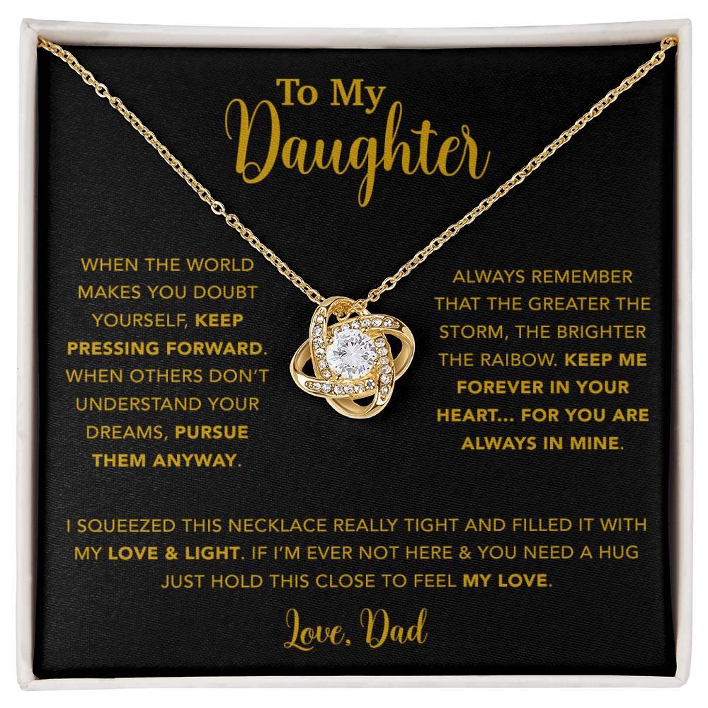 To My Daughter Necklace Gift for Daughter from Dad,Daughter Father Necklace 5_5_Gold