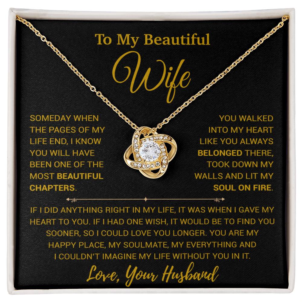 To My Wife Necklace, Vanlentines Gifts For Women, Anniversary Gift For Wife 1_1_Gold
