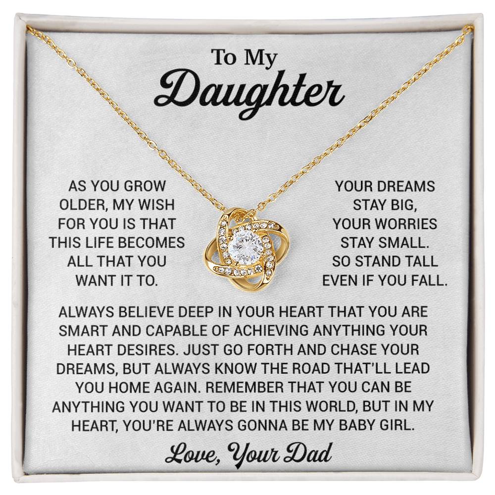 To My Daughter Necklace, Daughter Father Necklace, Daughter Gift From Dad 1_8