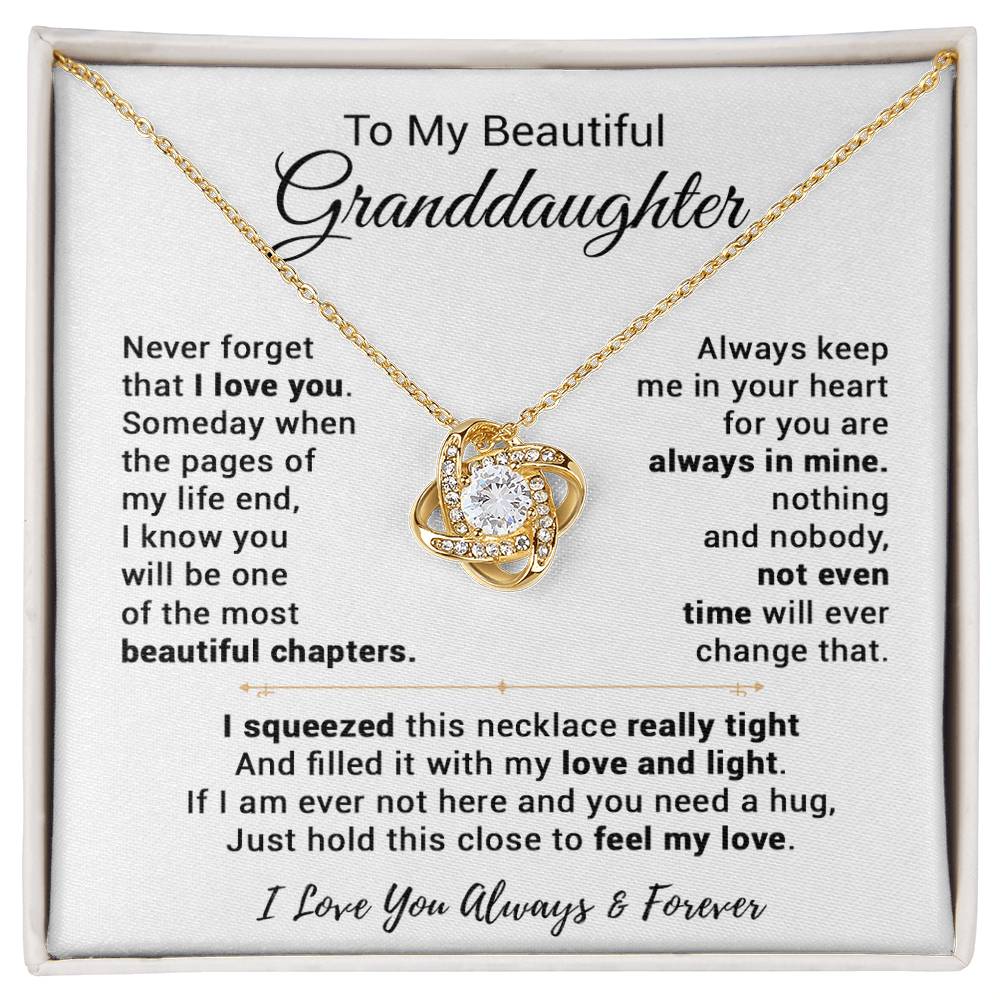 To My Granddaughter Necklace, Birthday Gift For Granddaughter, Birthday Gifts 13_9
