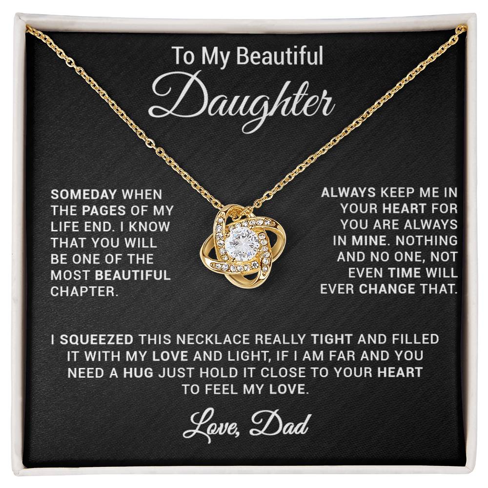 To My Daughter Necklace, Gift for Daughter from Dad, Daughter Father Necklace 24_2