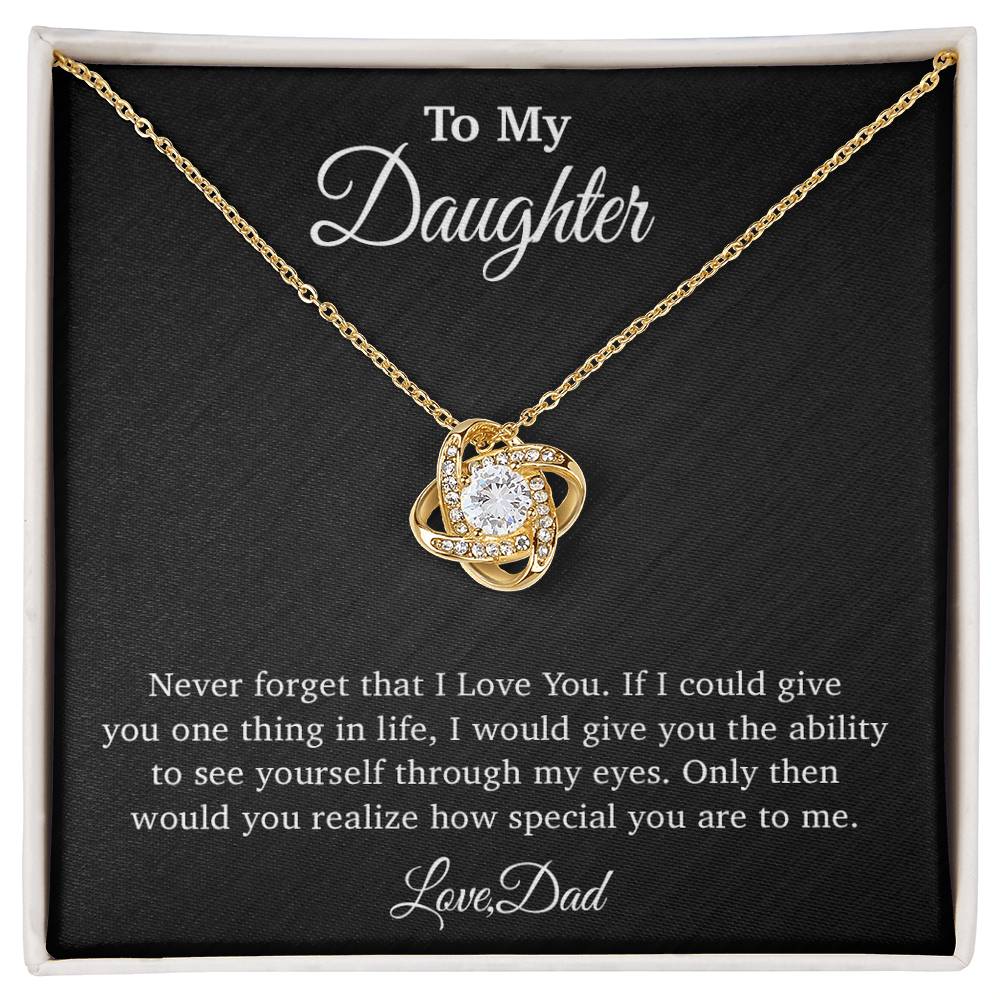 To My Daughter Necklace, Gift for Daughter from Dad, Father Daughter Necklace 29_4