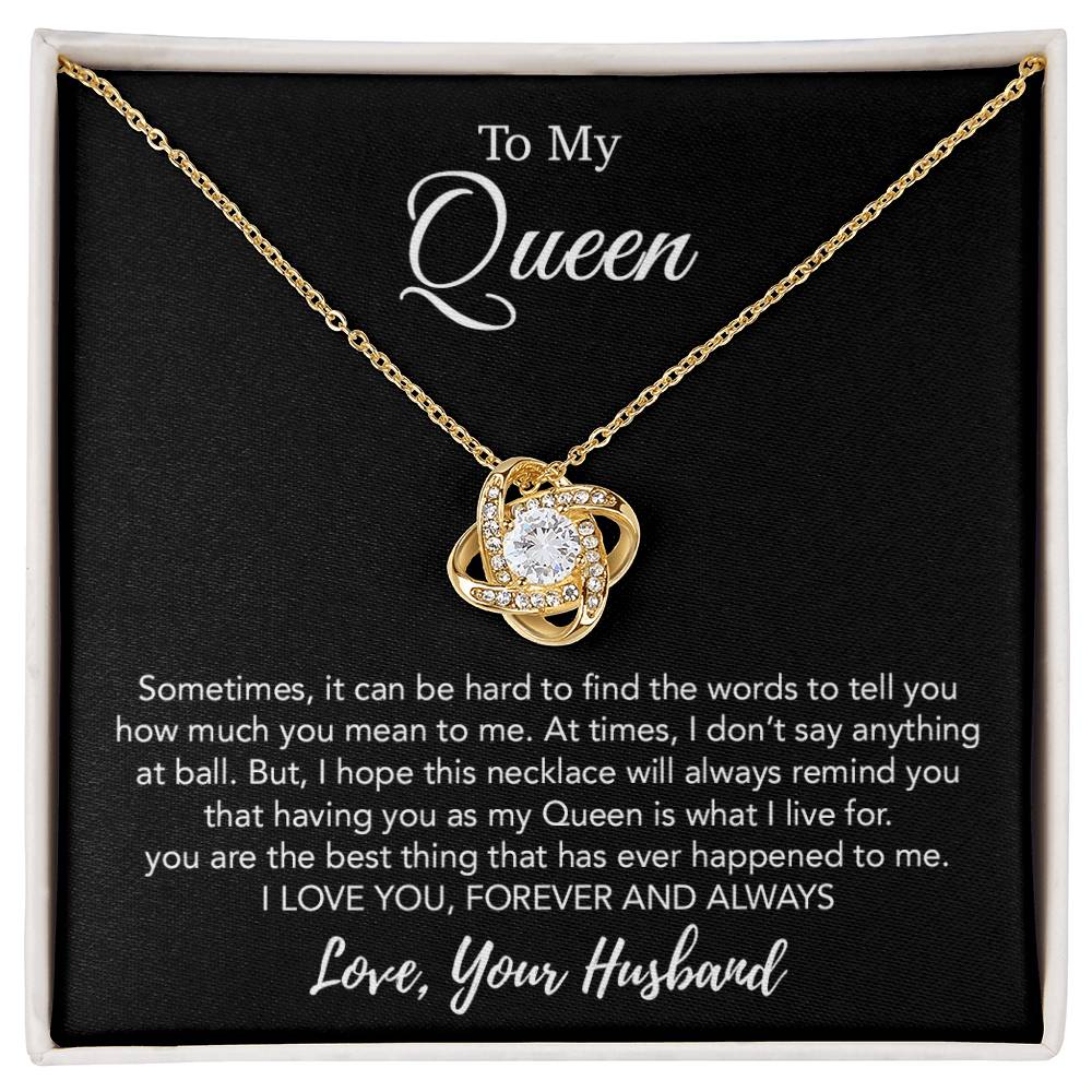 To My Queen Necklace, Anniversary Gift For Wife, Girlfriend Necklace, Birthday Gift For Wife 21_1