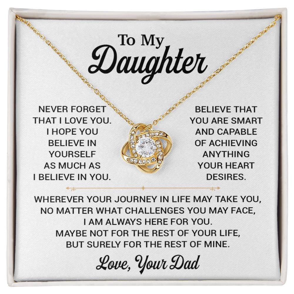 To My Daughter Necklace, Gift for Daughter from Dad, Daughter Father Necklace 8_11
