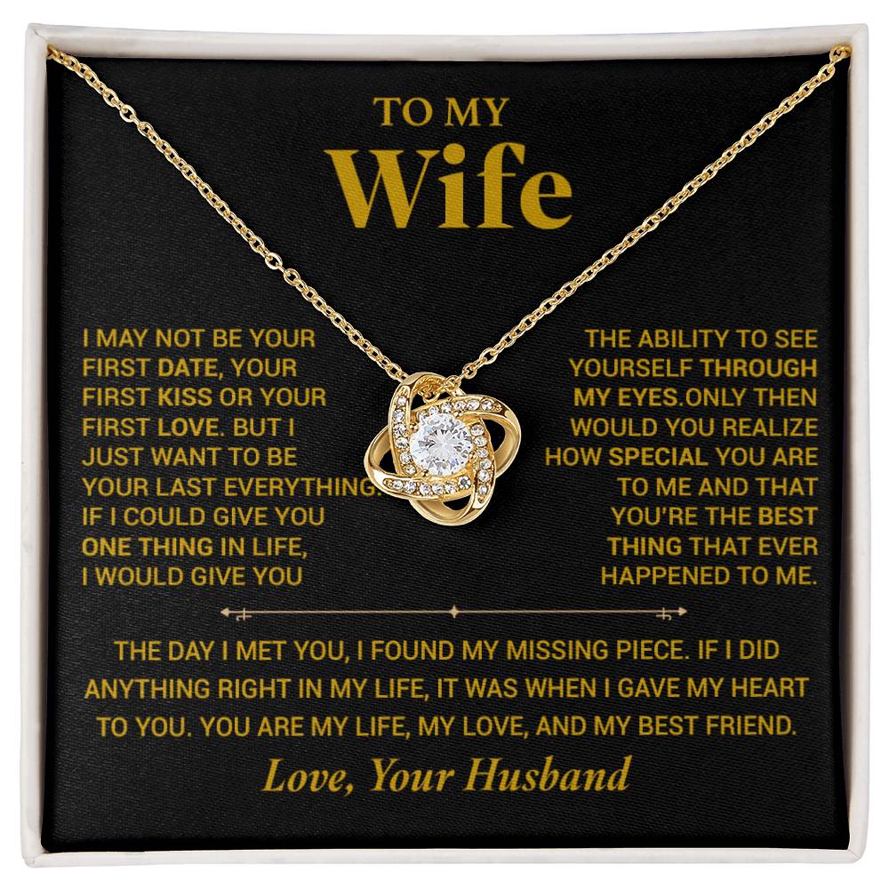 To My Wife Necklace, Christmas Gift For Wife, Christmas Gifts For Her, Wife Gift