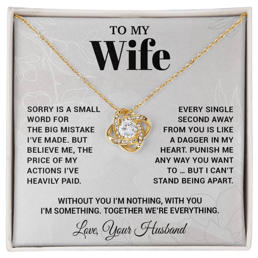 To My Wife Necklace, Christmas Gifts For Women, Anniversary Gift For Wife 15_10_White