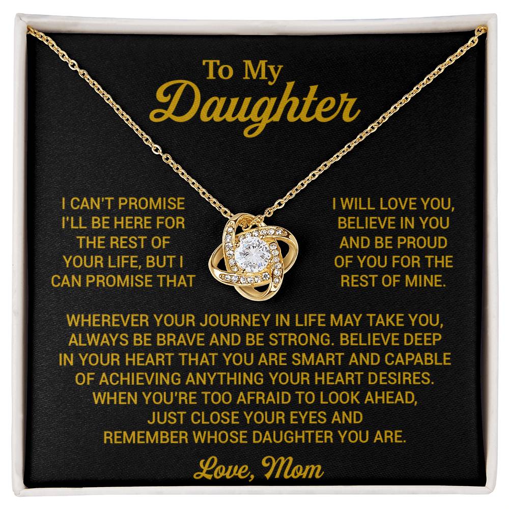 To My Daughter Necklace, Daughter Mother Necklace, Daughter Gift From Mom 16_8_Gold