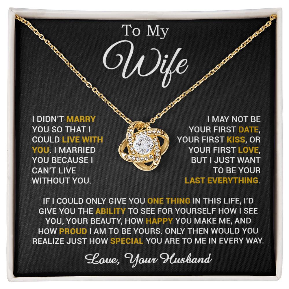 To My Wife Necklace, Gift For Wife, Anniversary Gift For Wife, Necklace For Wife 2_6