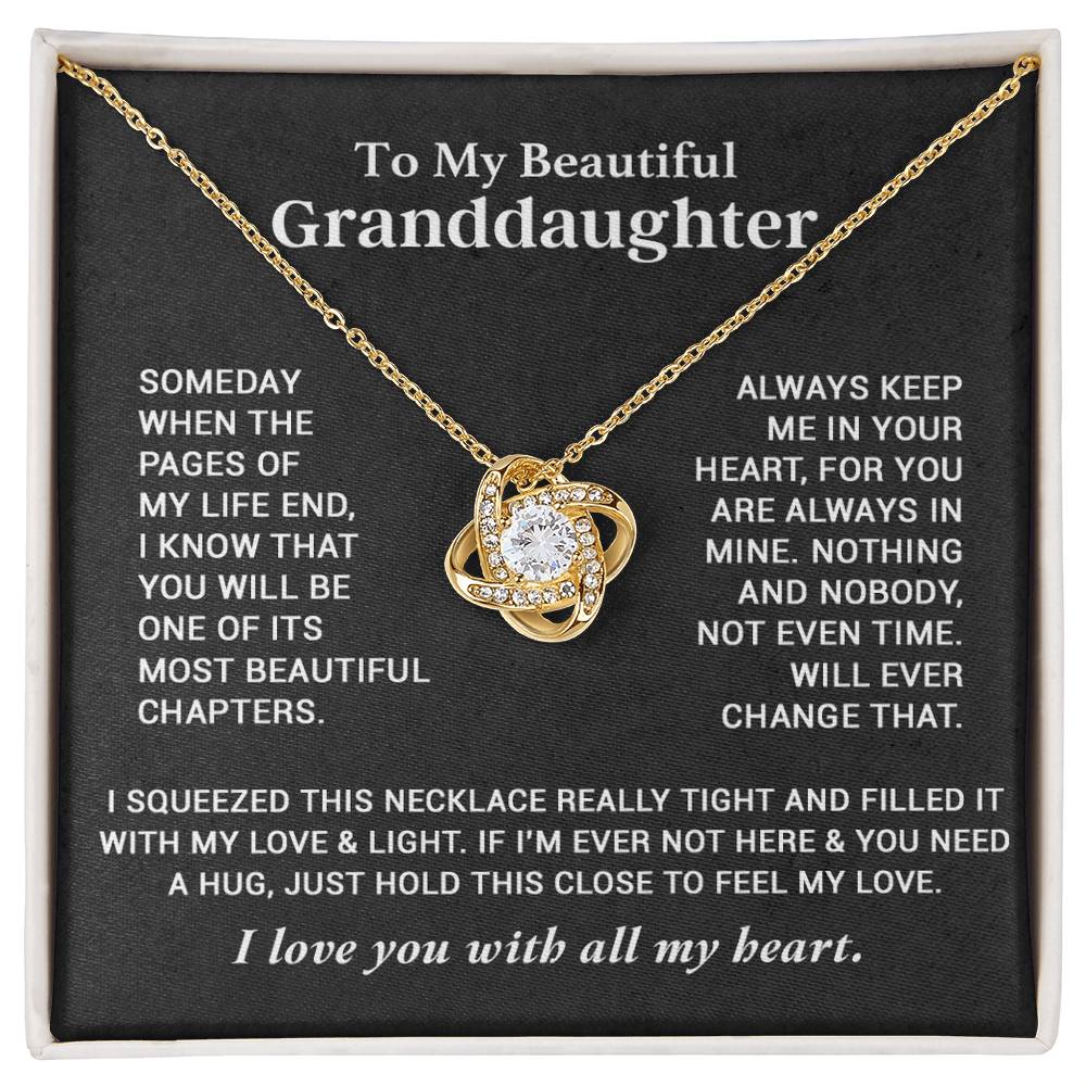To My Granddaughter Necklace, Granddaughter Gifts From Grandma Grandmother 26_9