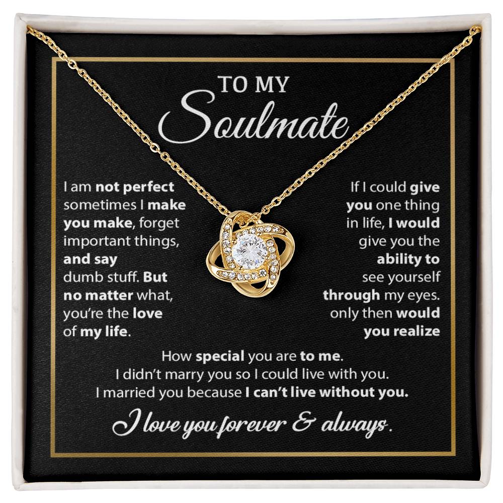 To My Soulmate Necklace, Gift For Wife From Husband, Valentines Gift For Wife 8_2_Black