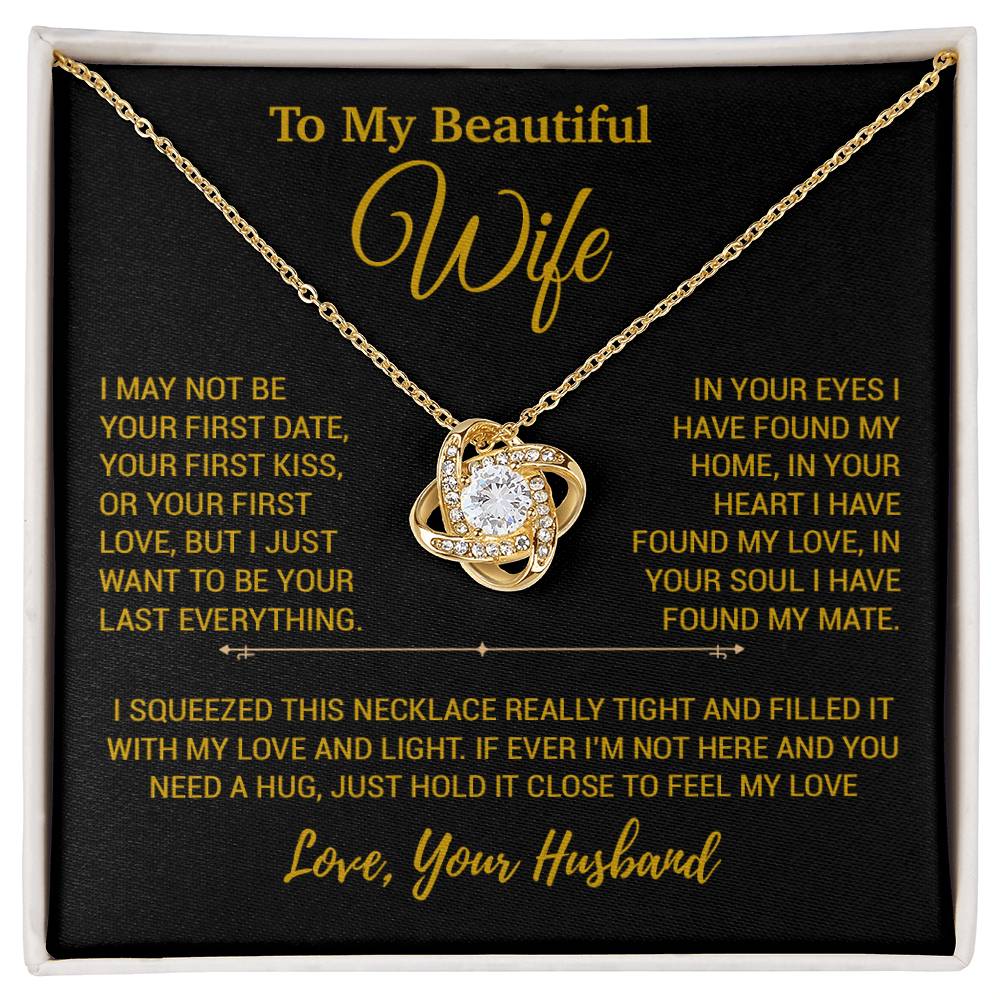 To My Wife Necklace, Christmas Gifts For Women, Anniversary Gift For Wife 23_12_Gold