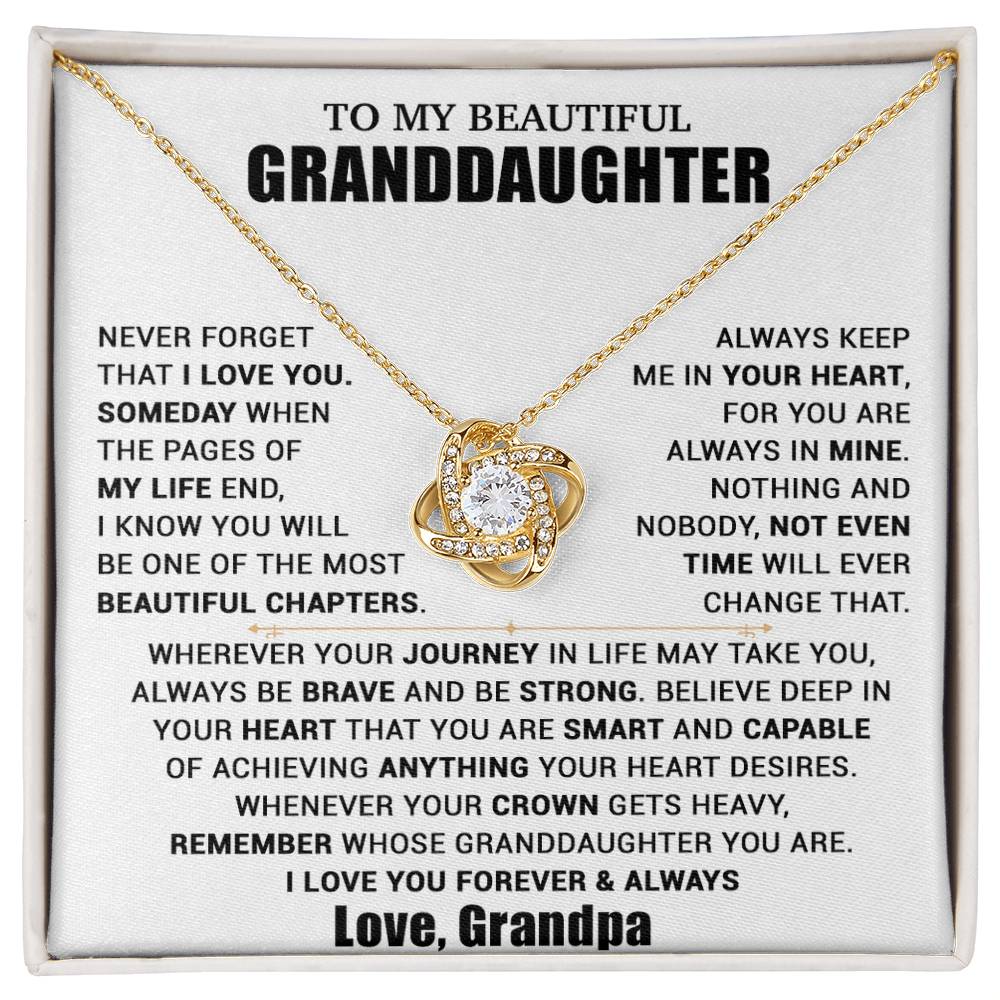 To My Granddaughter Necklace, Granddaughter Gift from Grandpa, Christmas Gift 11_10