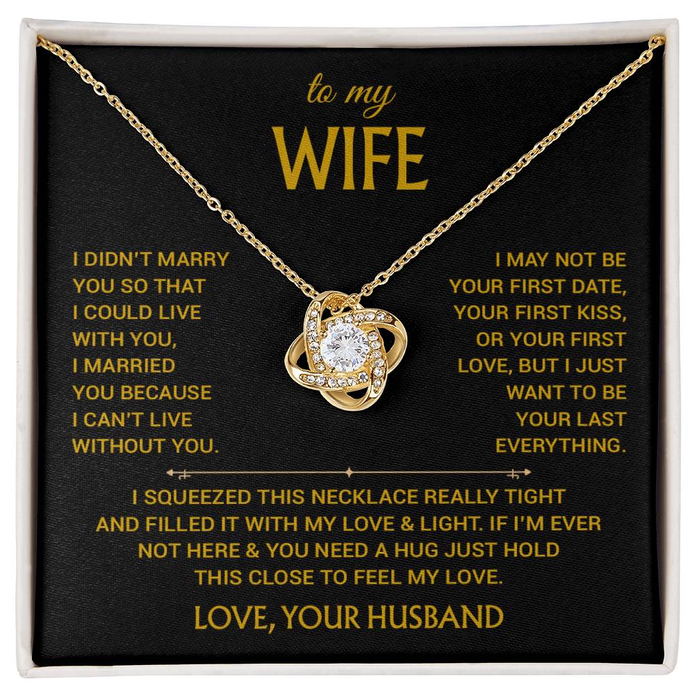 To My Wife Necklace, Christmas Gifts For Women, Anniversary Gift For Wife